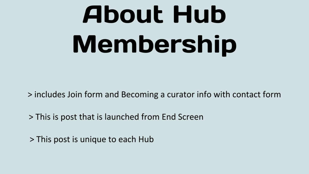 About Hub Membership 1