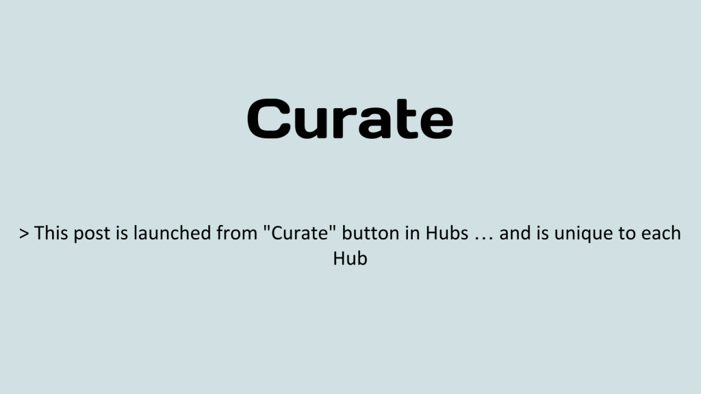 Become a Curator 1