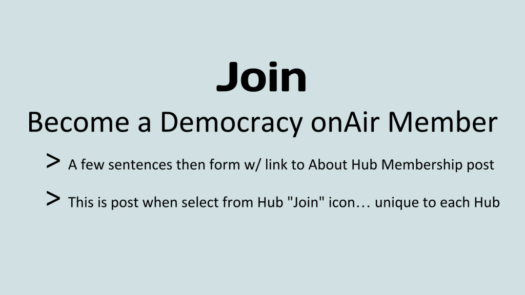 Join - Become a Democracy onAir Member