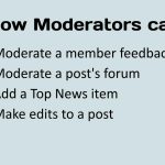 How to moderate a post