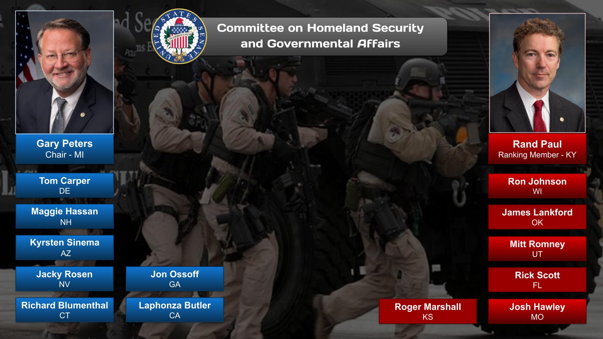 Committee on Homeland Security and Governmental Affairs